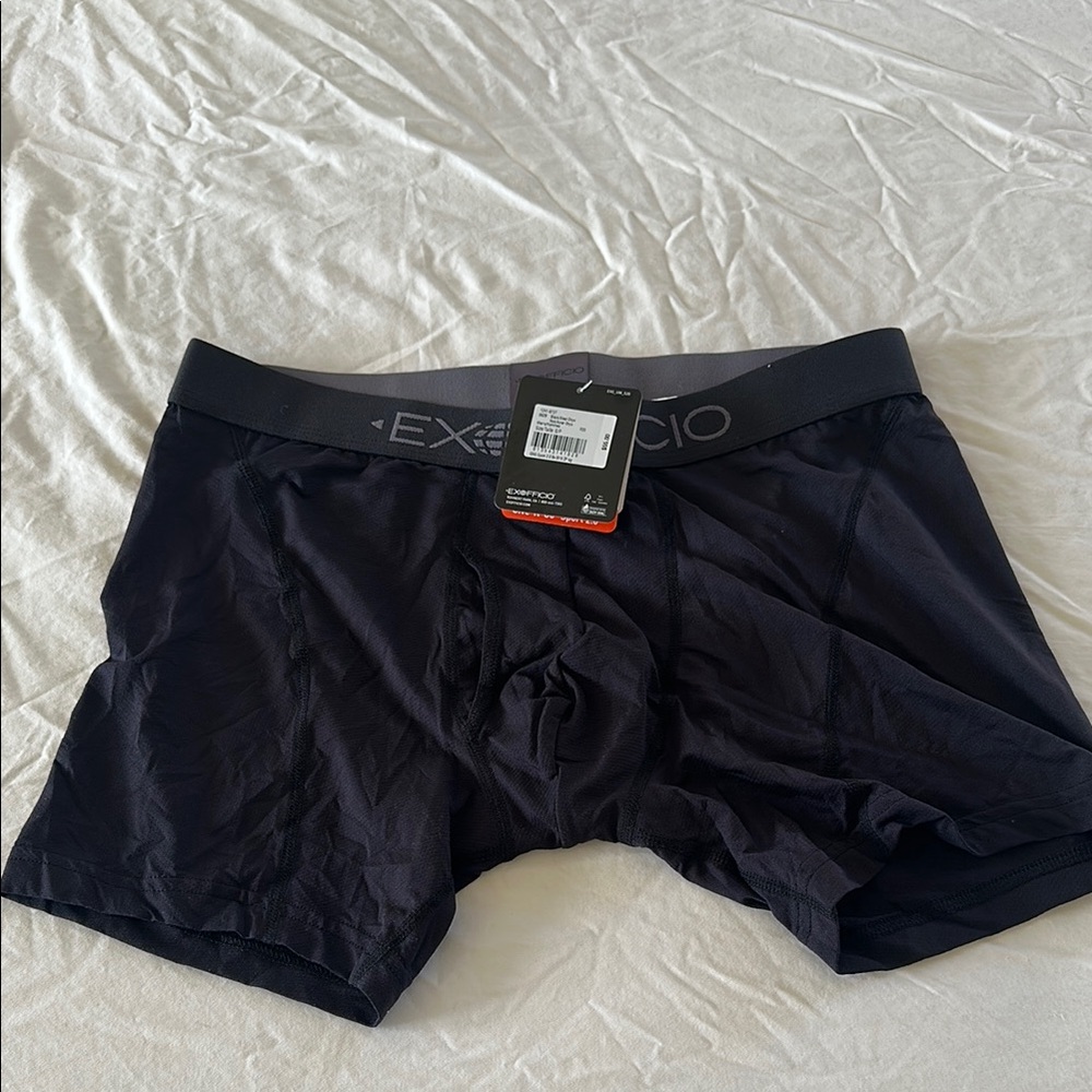 ExOfficio Black Boxer Briefs Stretchy Comfort